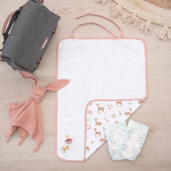 Living Textiles Foldable Waterproof Travel Change Mat - Sophia's Garden