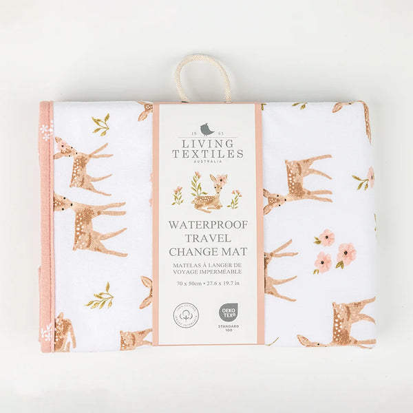 Living Textiles Foldable Waterproof Travel Change Mat - Sophia's Garden