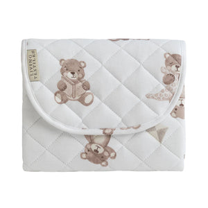 Living Textiles Foldable Waterproof Travel Change Mat - Cuddly Bear