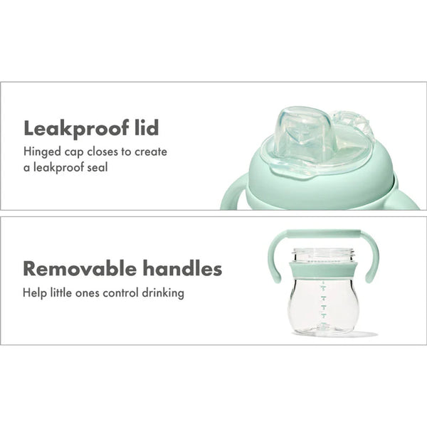 OXO Tot Transitions Soft Spout Sippy Cup With Removable Handles 6oz - Opal