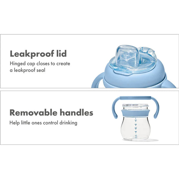 OXO Tot Transitions Soft Spout Sippy Cup With Removable Handles 6oz - Dusk