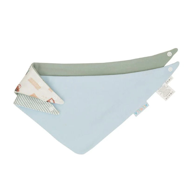 All4Ella Bandana Bibs 2pk - Blue Trucks