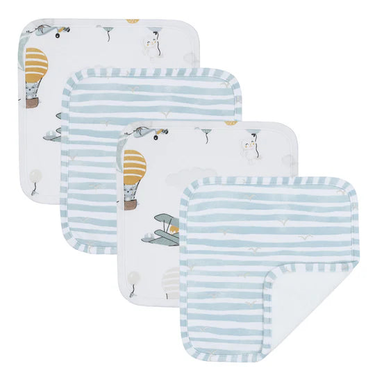 Living Textiles 5pc Baby Bath Gift Set - Up Up & Away