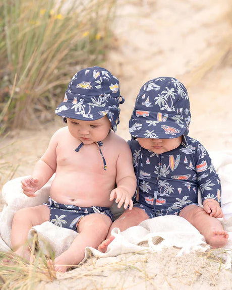 Toshi Swim Onesie L/S - Surf Twilight