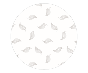Amani Bebe Organic Round Fitted Sheet – Grey Leaf