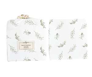 Amani Bebe Jersey Cotton Portacot Fitted Sheet - Olive