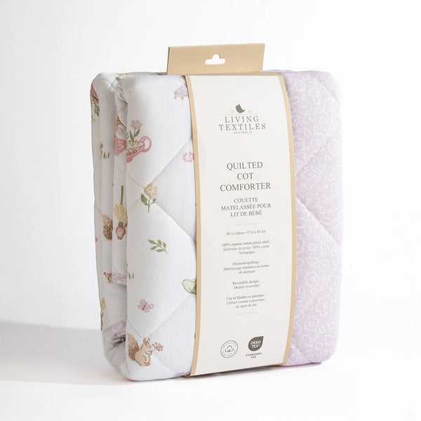 Living Textiles Organic Reversible Cot Comforter - Whimsical Wonderland