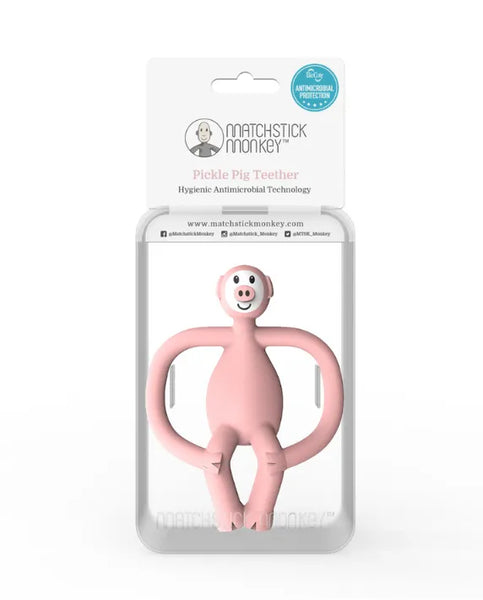 Matchstick Monkey Pig Teething Toy