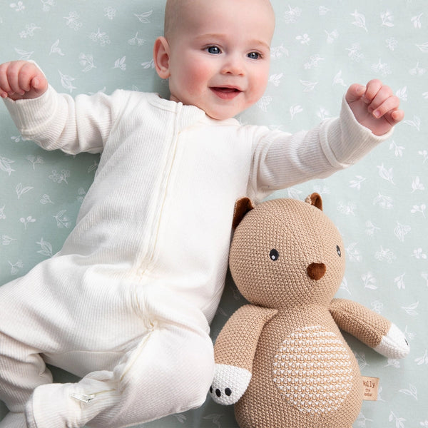 Living Textiles Australiana Knitted Toy - Wally the Wombat