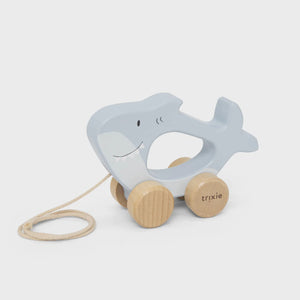 Trixie Wooden Pull Along Toy - Mr. Shark