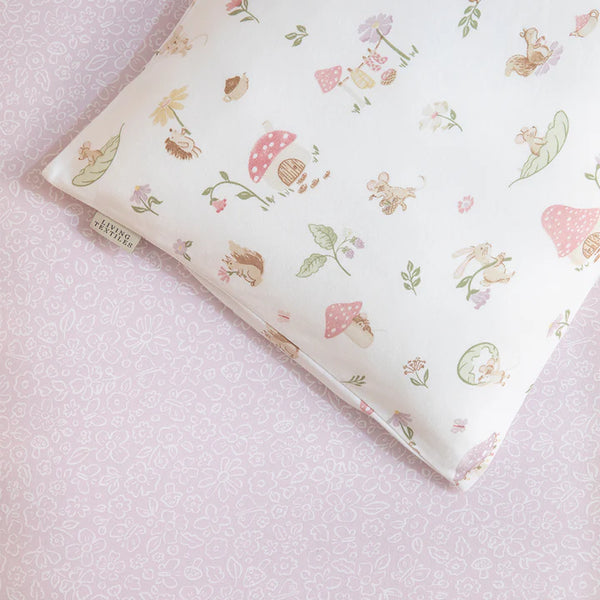 living textiles Organic Toddler Pillowcase - Whimsical Wonderland