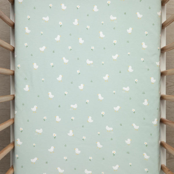 Living Textiles 2pk Bedside Co-Sleeper Fitted Sheets - Goosey Goosey