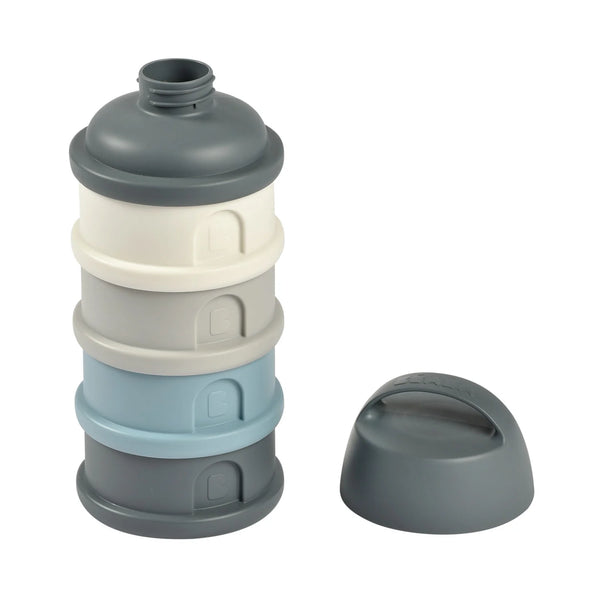 Beaba Stacked Formula Milk Container - Mineral Grey/Blue