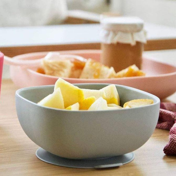 Beaba Silicone Suction Bowl - Grey