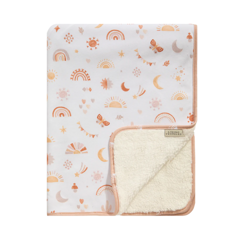 Living Textiles Jersey Sherpa Blanket - Bohemian Bliss