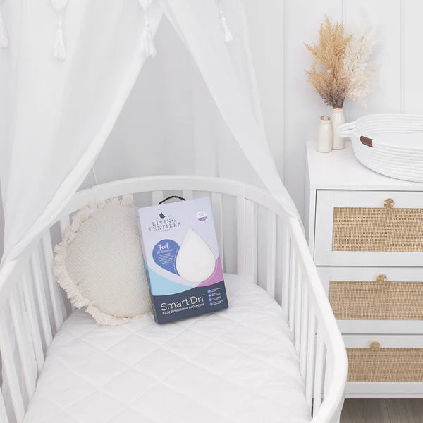 Living Textiles Smart-Dri™ Waterproof mattress protector - Oval Cot