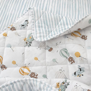 Living Textiles Jersey Cot Comforter - Up Up & Away