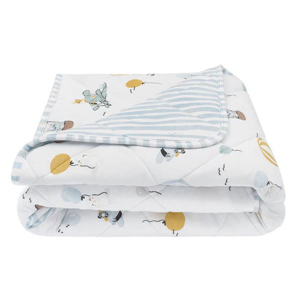 Living Textiles Jersey Cot Comforter - Up Up & Away