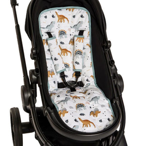 All4Ella Pram Liner - Beige Dinosaurs