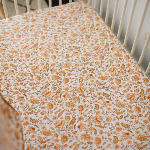 Luna's Treasures Boheme Organic Cotton Cot Sheet