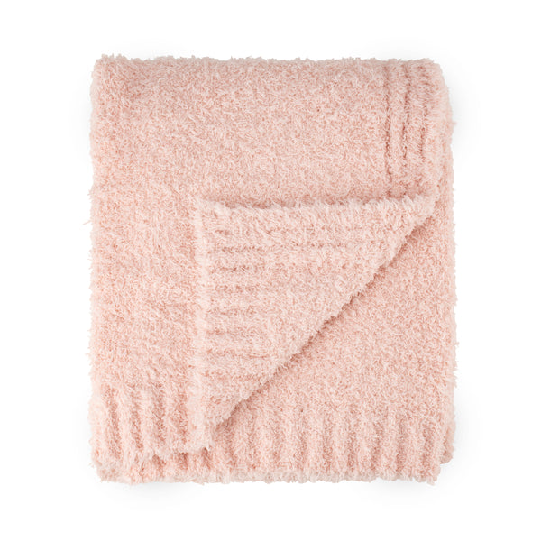 Little Bamboo Marshmallow Soft Pique Blanket - Soft Rose