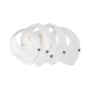 Little Bamboo Muslin Bibs 5pk - Natural