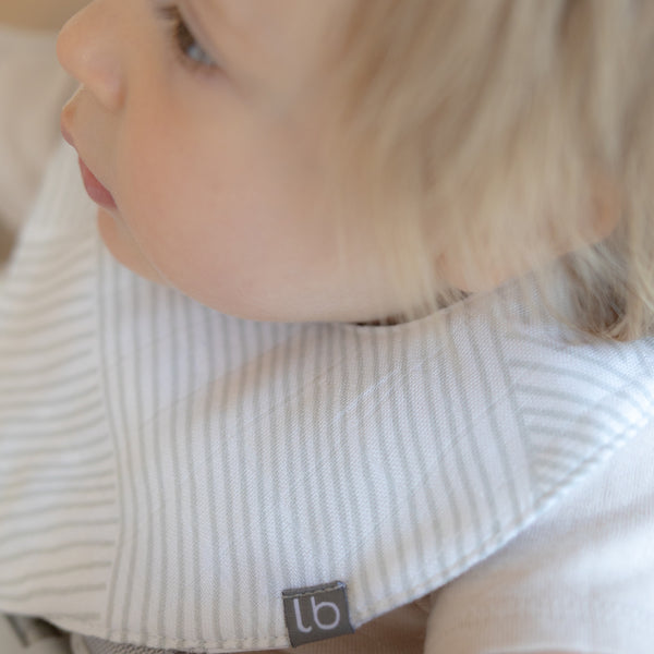 Little Bamboo Muslin Bibs 5pk - Bayleaf