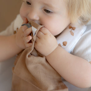 Little Bamboo Muslin Washers 6pk - Iced Coffee