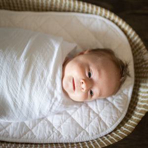 Little Bamboo Soft Muslin Wraps 3pk - Natural