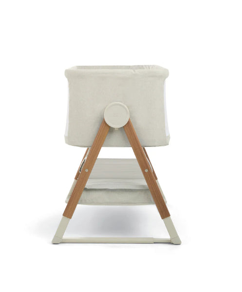 Mamas & Papas Lua V2 Bedside Cot - Fawn