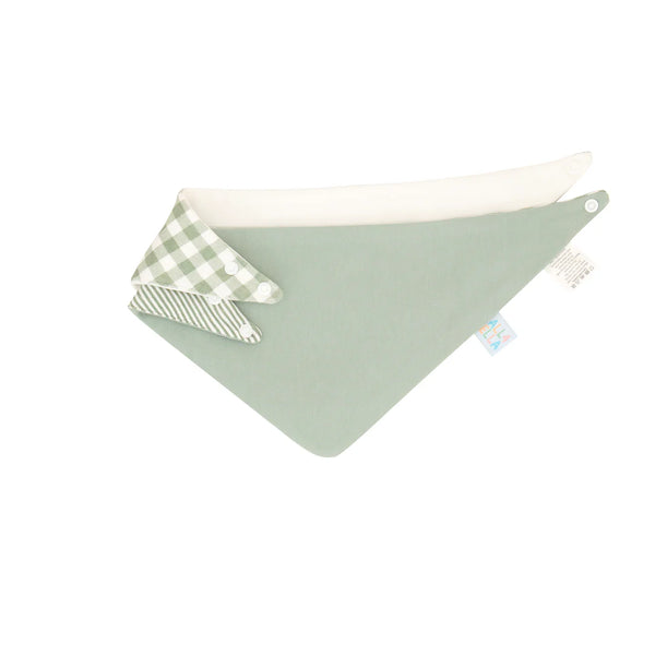 All4Ella Bandana Bibs 2pk - Gingham Sage