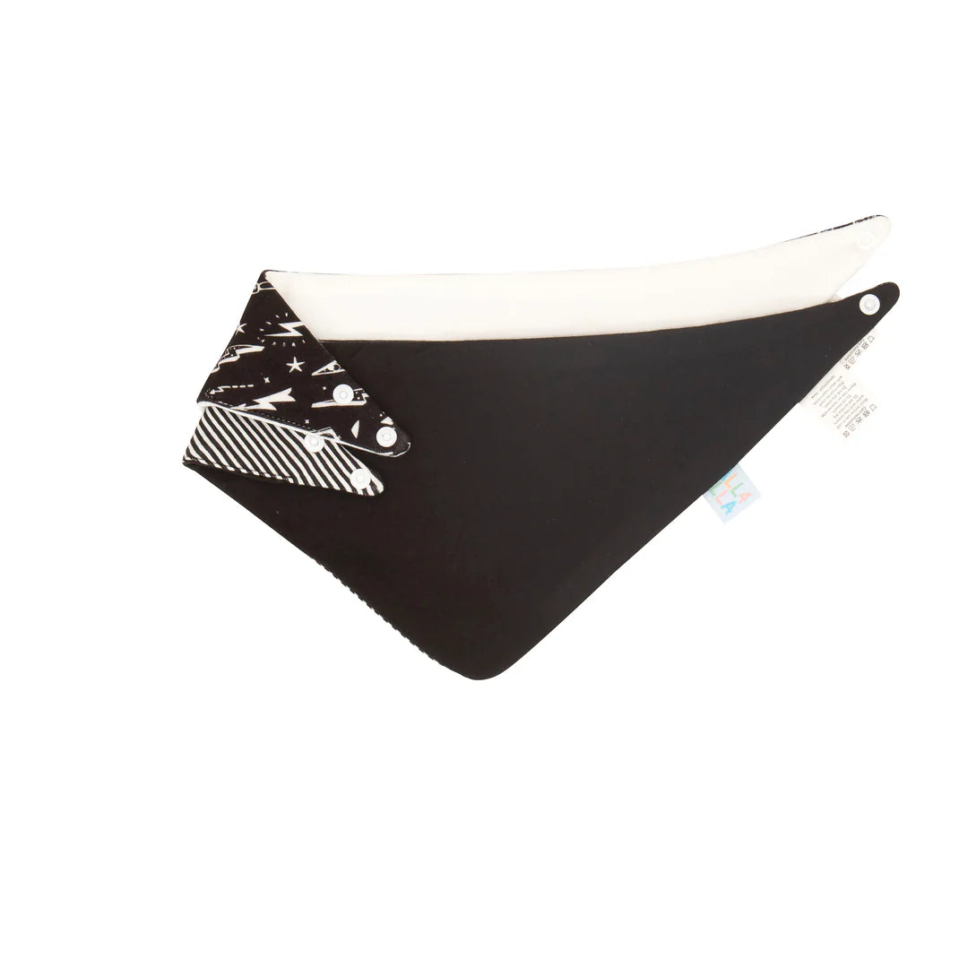 All4Ella Bandana Bibs 2pk - Lightning