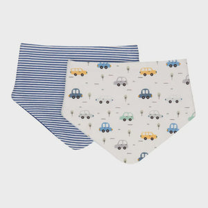All4Ella Bandana Bibs 2pk - Beep Beep