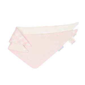 All4Ella Bandana Bibs 2pk - Gingham Pink
