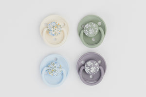 BIBS X Liberty De Lux Silicone Dummies 2pk - One Size