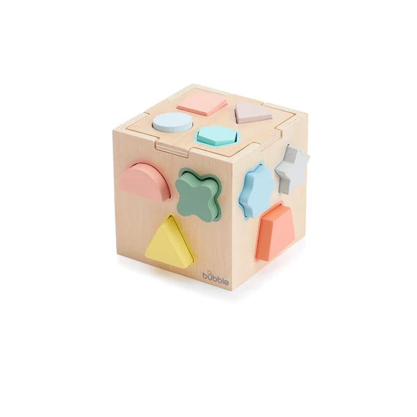 Bubble Wooden Shape Sorting Cube