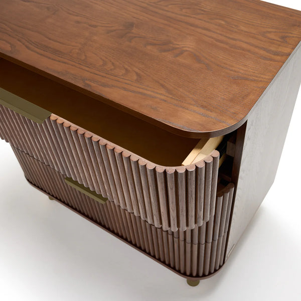 BabyRest Juno Chest 3 Drawer - Walnut