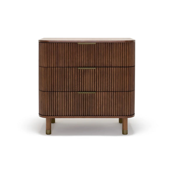 BabyRest Juno Chest 3 Drawer - Walnut
