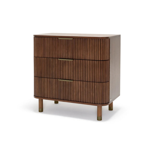 BabyRest Juno Chest 3 Drawer - Walnut
