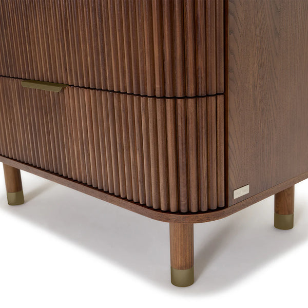 BabyRest Juno Chest 3 Drawer - Walnut