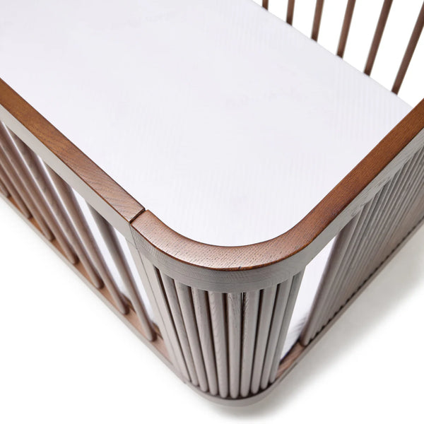BabyRest Juno Cot - Walnut