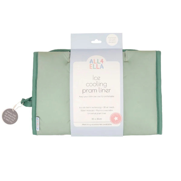 All4Ella Ice Cooling Pram Liner - Sage
