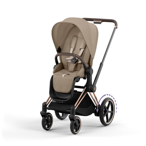 Cybex ePriam Pram - Rose Gold + Cozy Beige