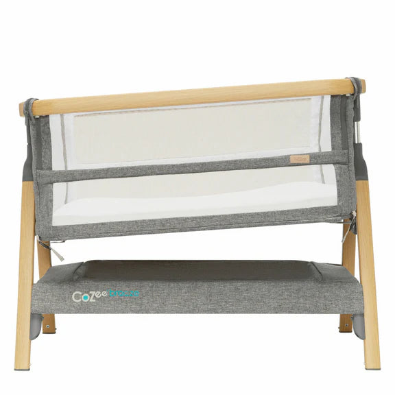 Il Tutto CoZee Breeze Plus Bedside Crib - Oak/Charcoal