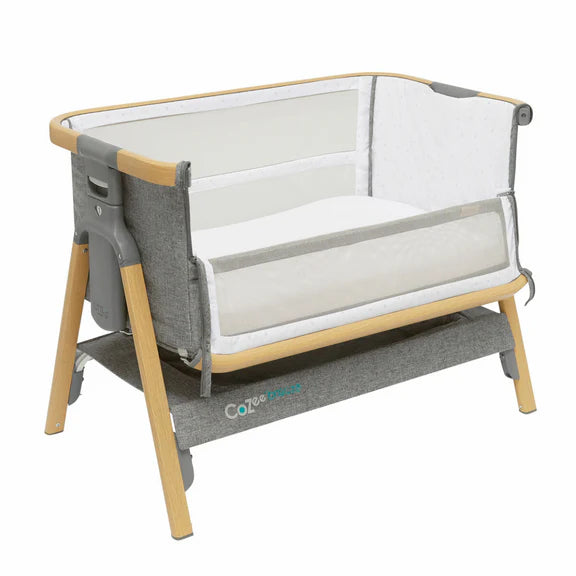 Il Tutto CoZee Breeze Plus Bedside Crib - Oak/Charcoal