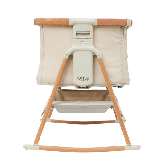 Il Tutto CoZee Breeze Plus Bedside Crib - Scandinavian Walnut/Ecru