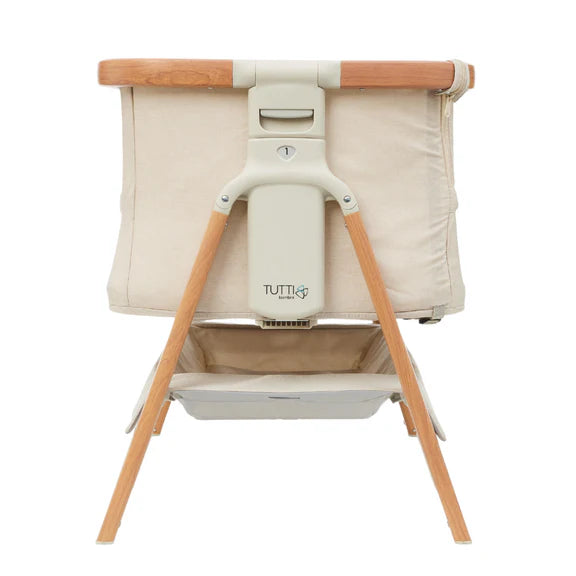 Il Tutto CoZee Breeze Plus Bedside Crib - Scandinavian Walnut/Ecru