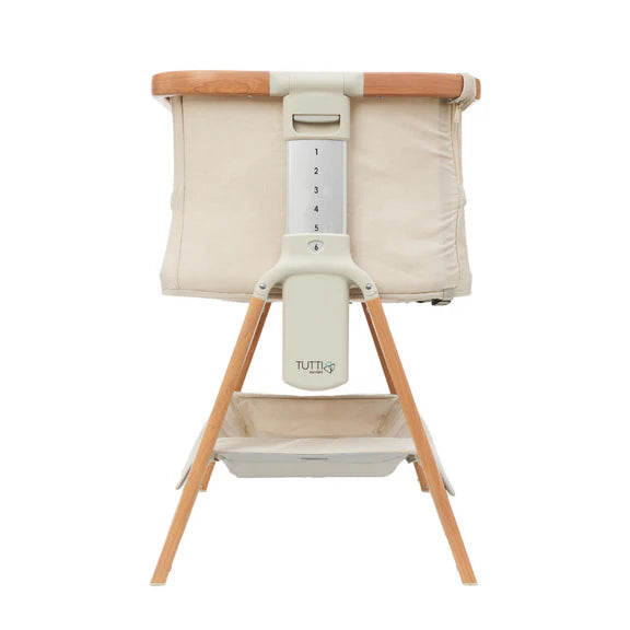 Il Tutto CoZee Breeze Plus Bedside Crib - Scandinavian Walnut/Ecru