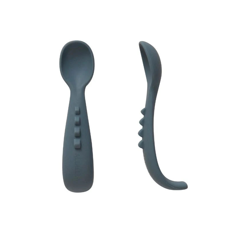 All4Ella Comfy Grip Silicone Spoons 2pk