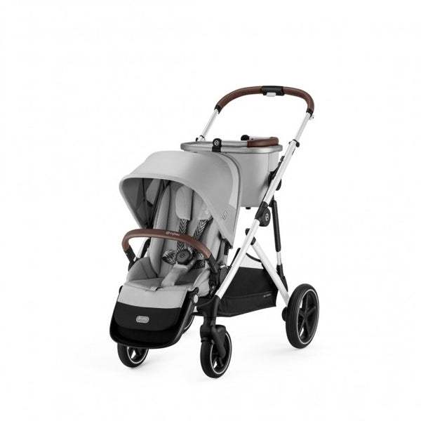 Cybex Gazelle Lava Grey Double + Bassinet - Ex Display